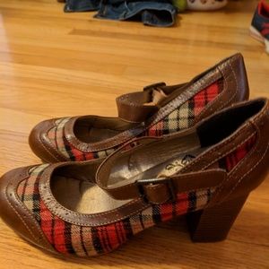 Plaid Mary Jane Heels